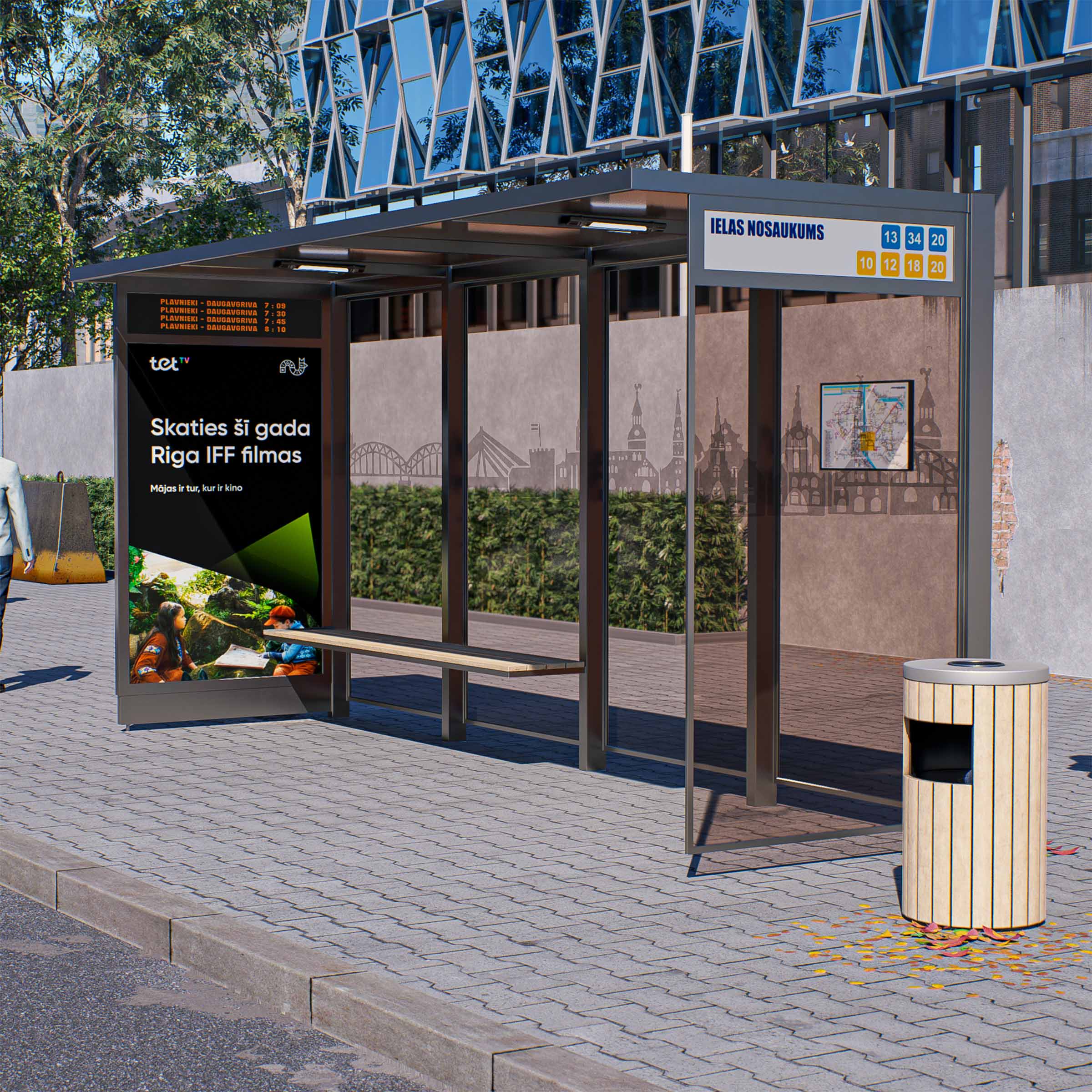 Bus Shelter OSLO XL-Size