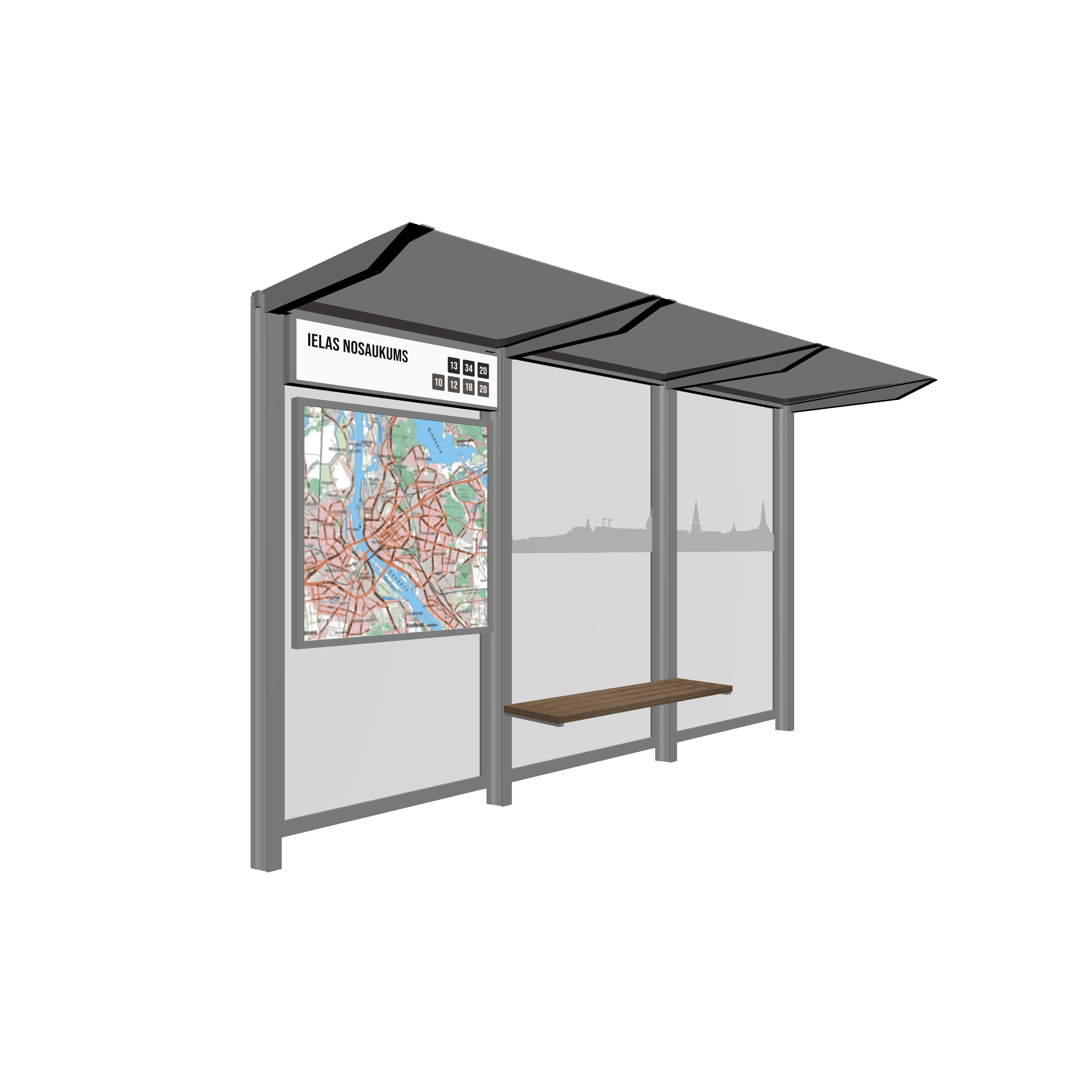 Sabiedriskā transporta plakātu rāmis