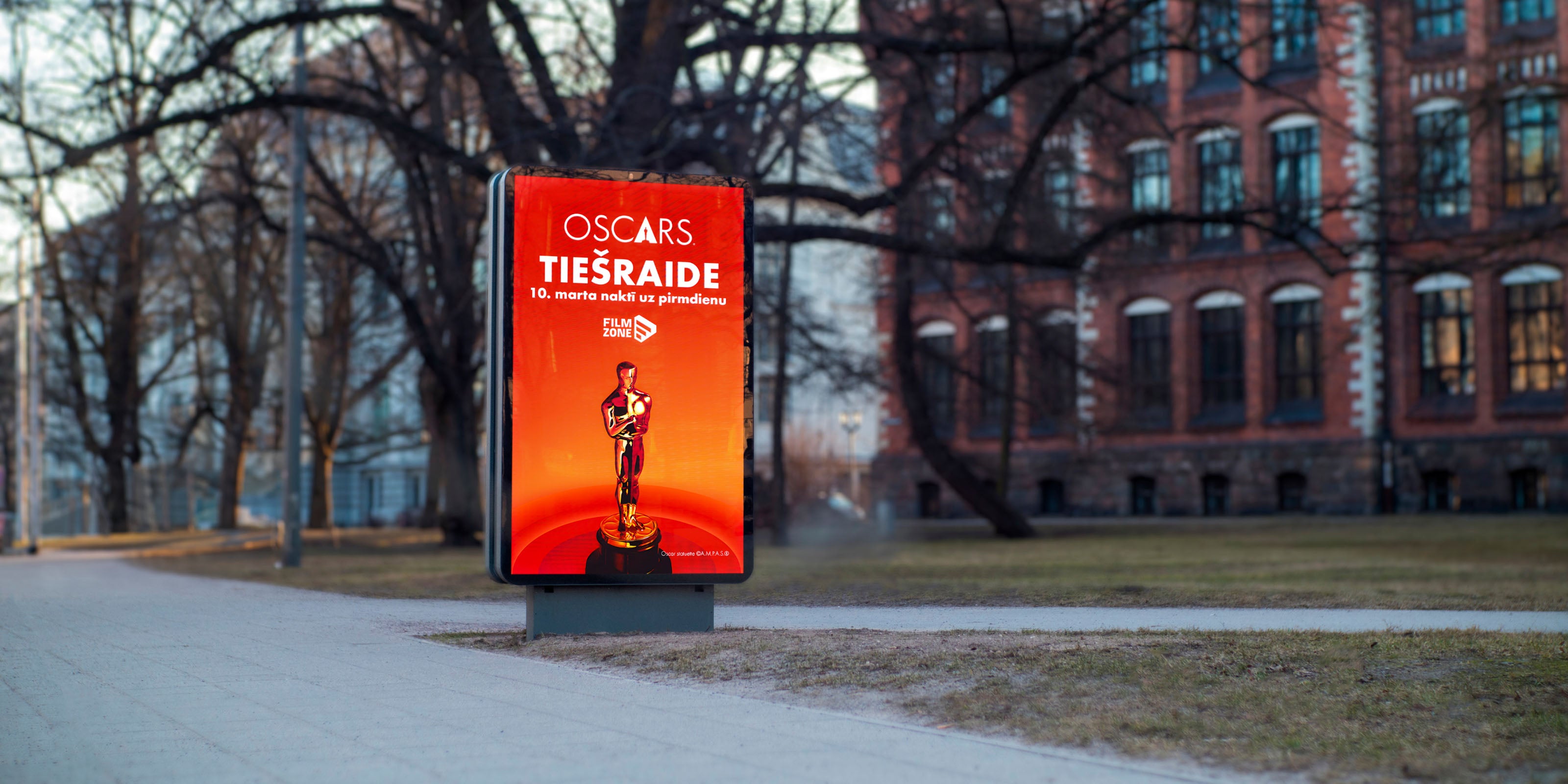 PALAMI Group LED Advertising Column Display On Street