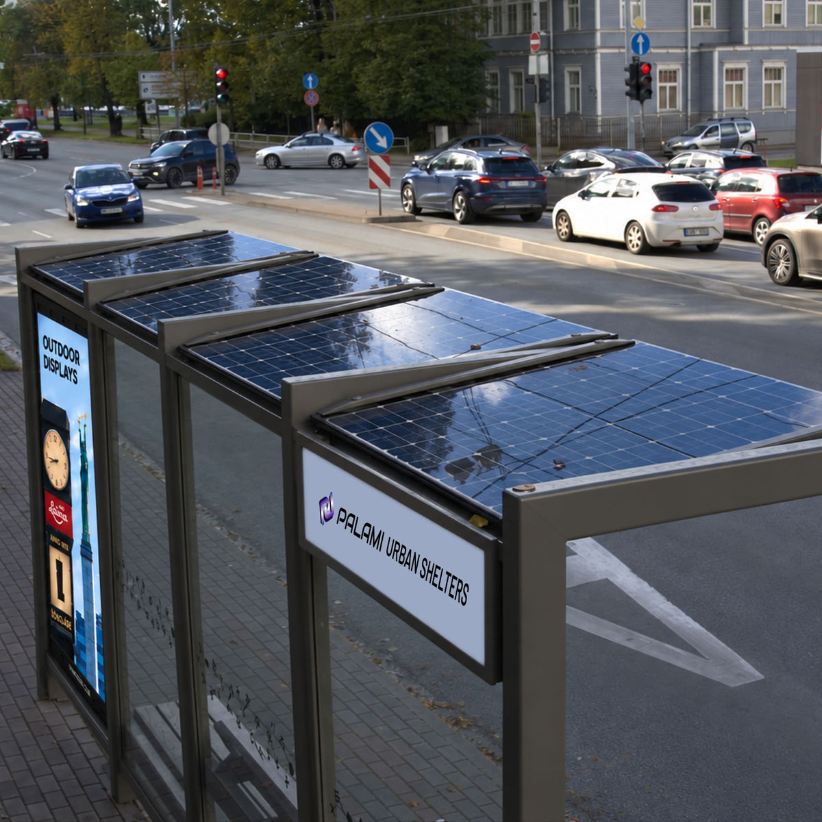 Bus Shelter RIGA Slim 4