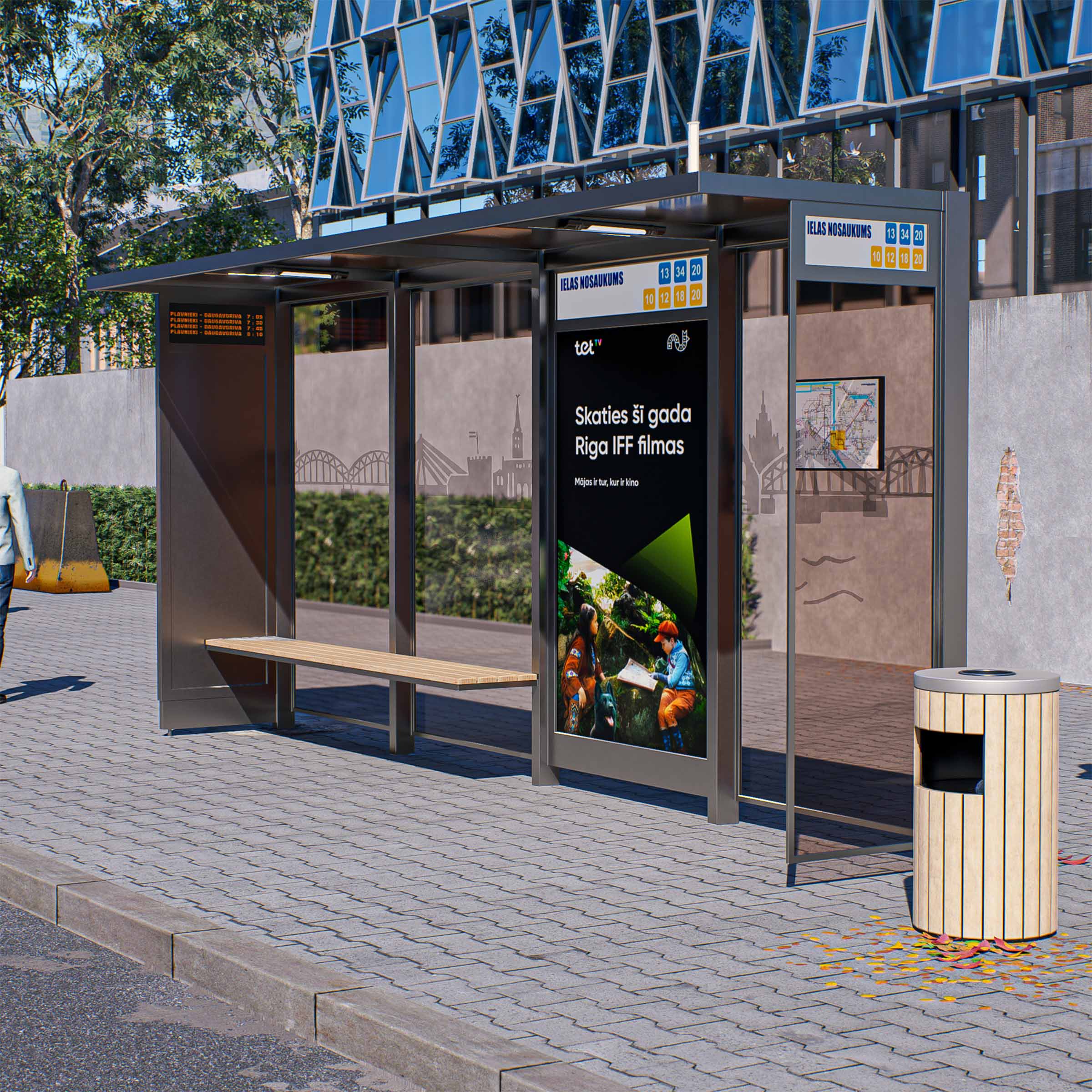Bus Shelter OSLO M-Size