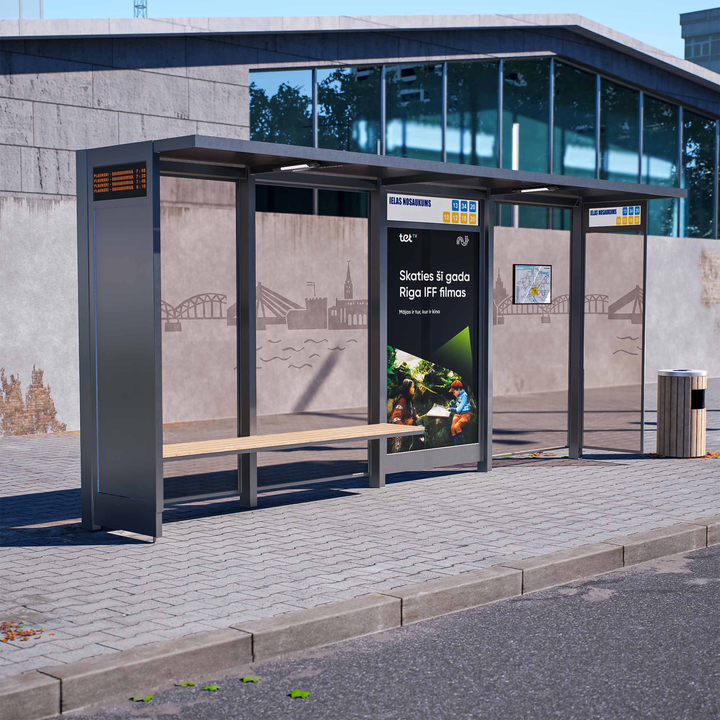 Bus Shelter OSLO M-Size